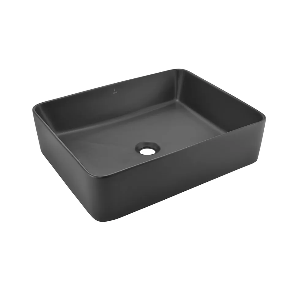JAQUAR THIN RIM TABLE TOP BASIN IN BLACK MATT JDS-BLM-25907N